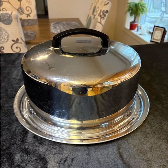 Other - VTG MCM Stainless 13” Cake Carrier